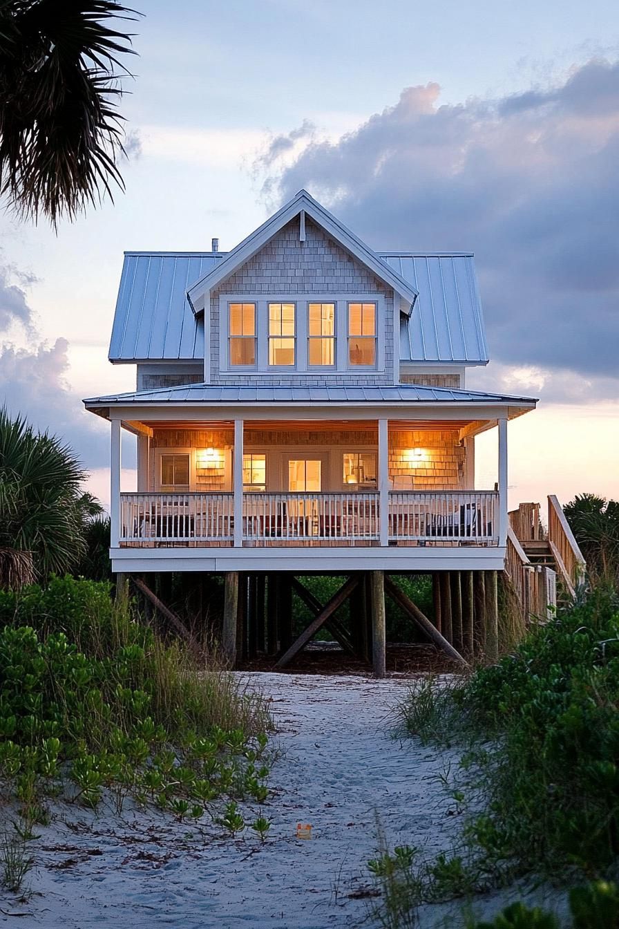 Charming Coastal Retreat On Stilts