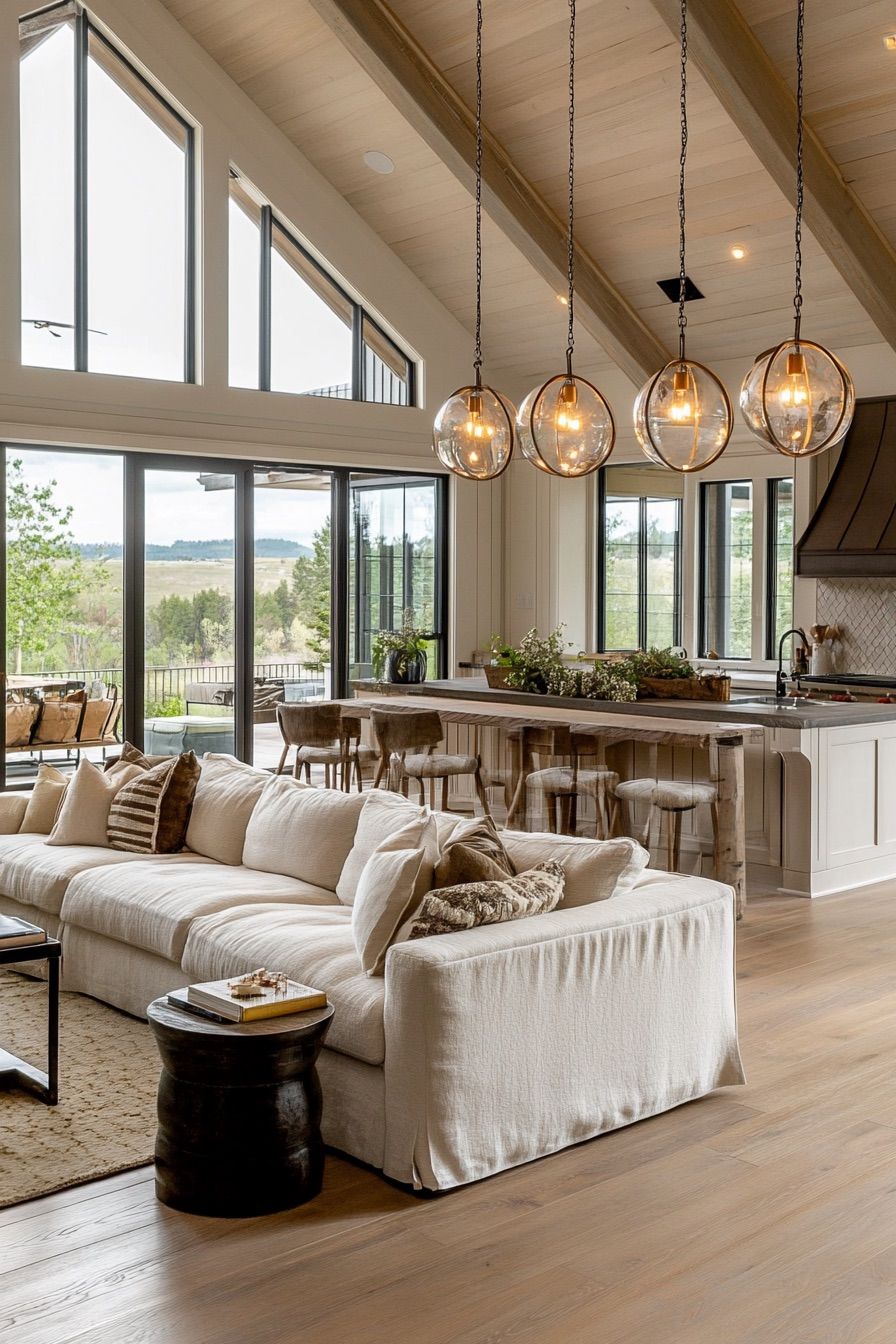 high ceiling hanging pendants 2