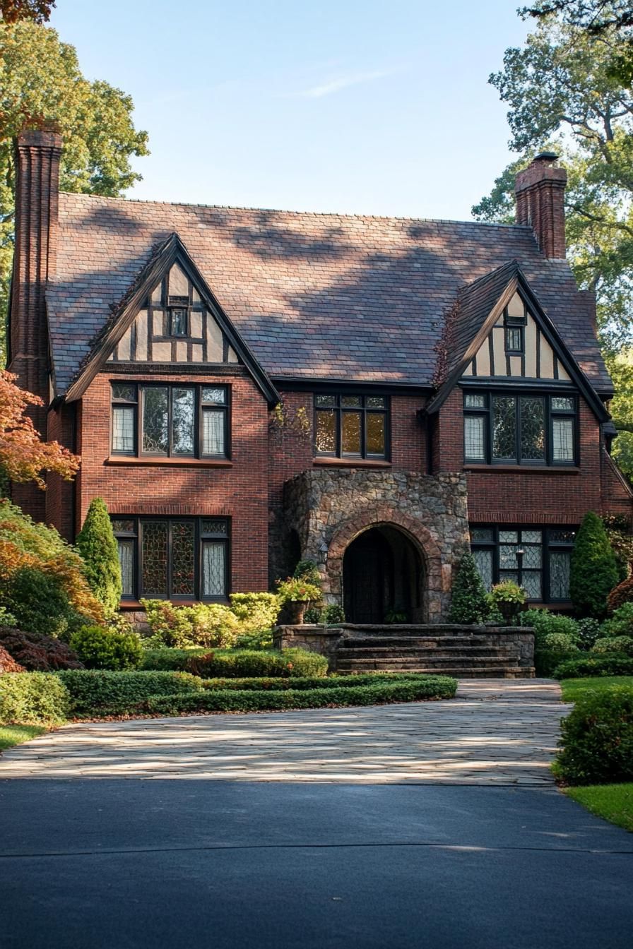 Charming Tudor-Style Suburban House
