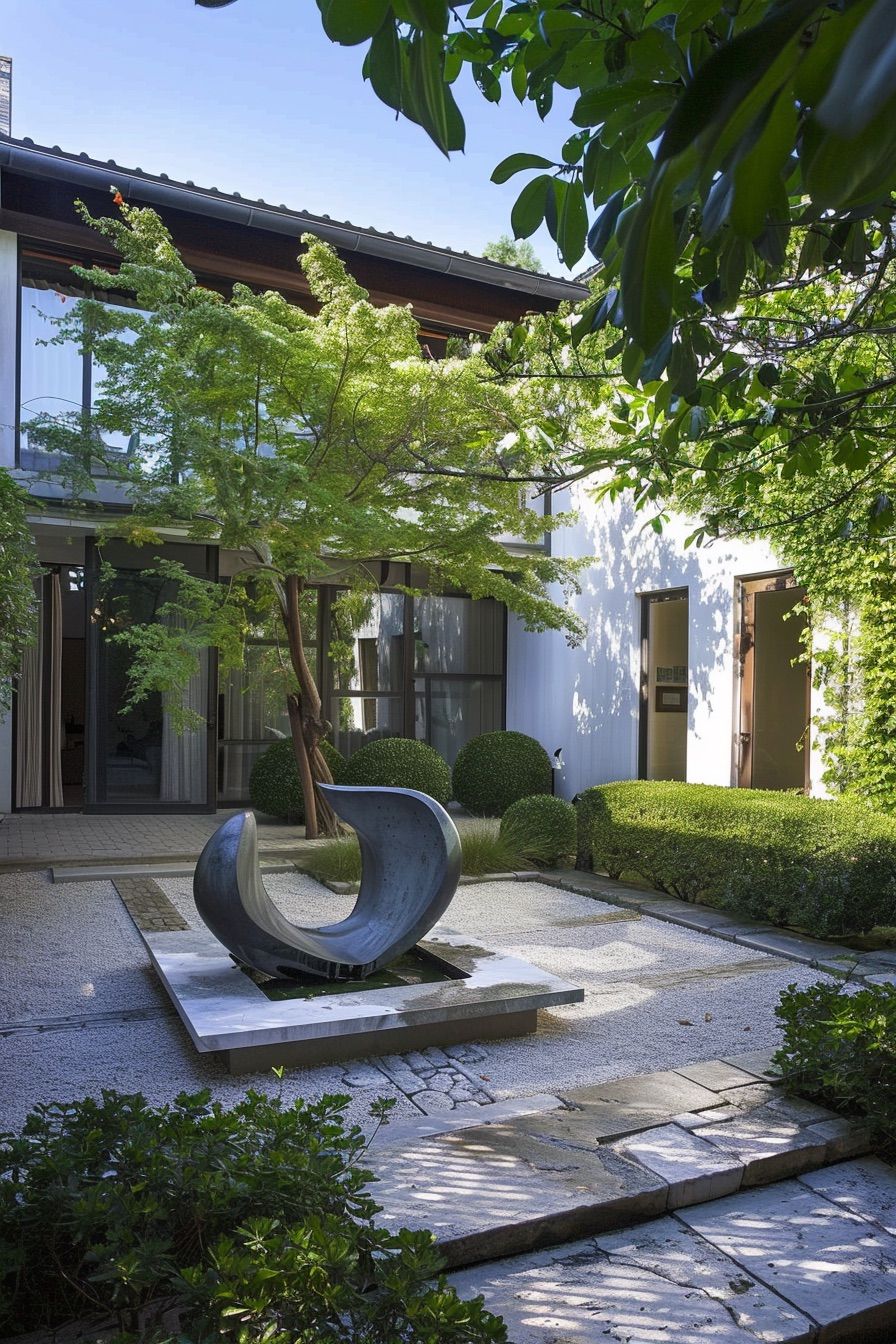 courtyard house statement piece