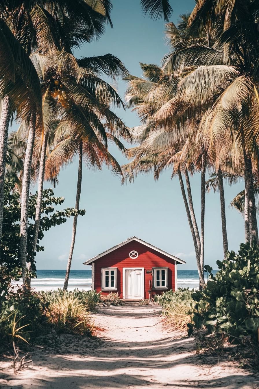 Charming Red Cottage by the Beach
