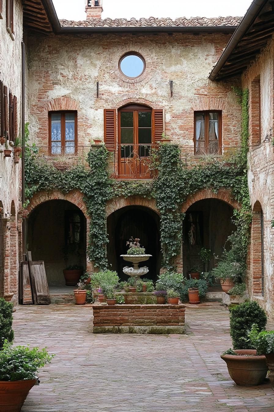 Charming Tuscan Courtyard