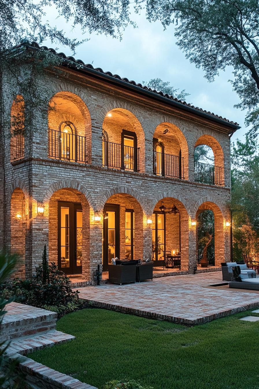 revived brick house with arches 1