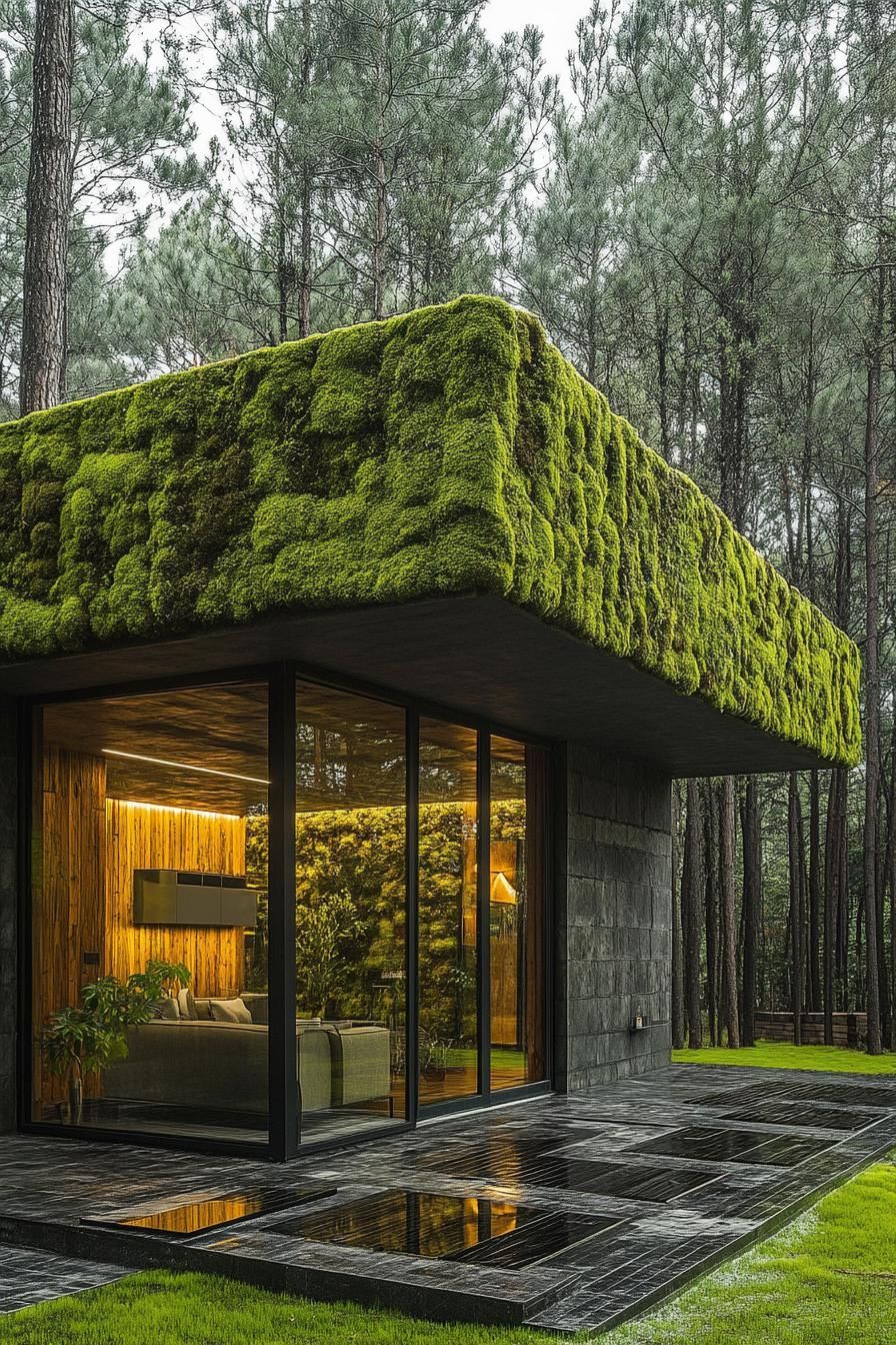 Moss-covered Stone Cottage