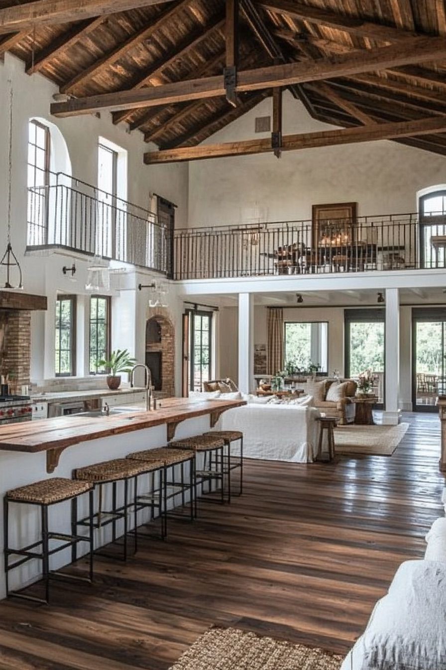 high ceiling indoor balcony 3