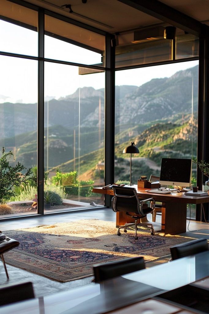hillside home office