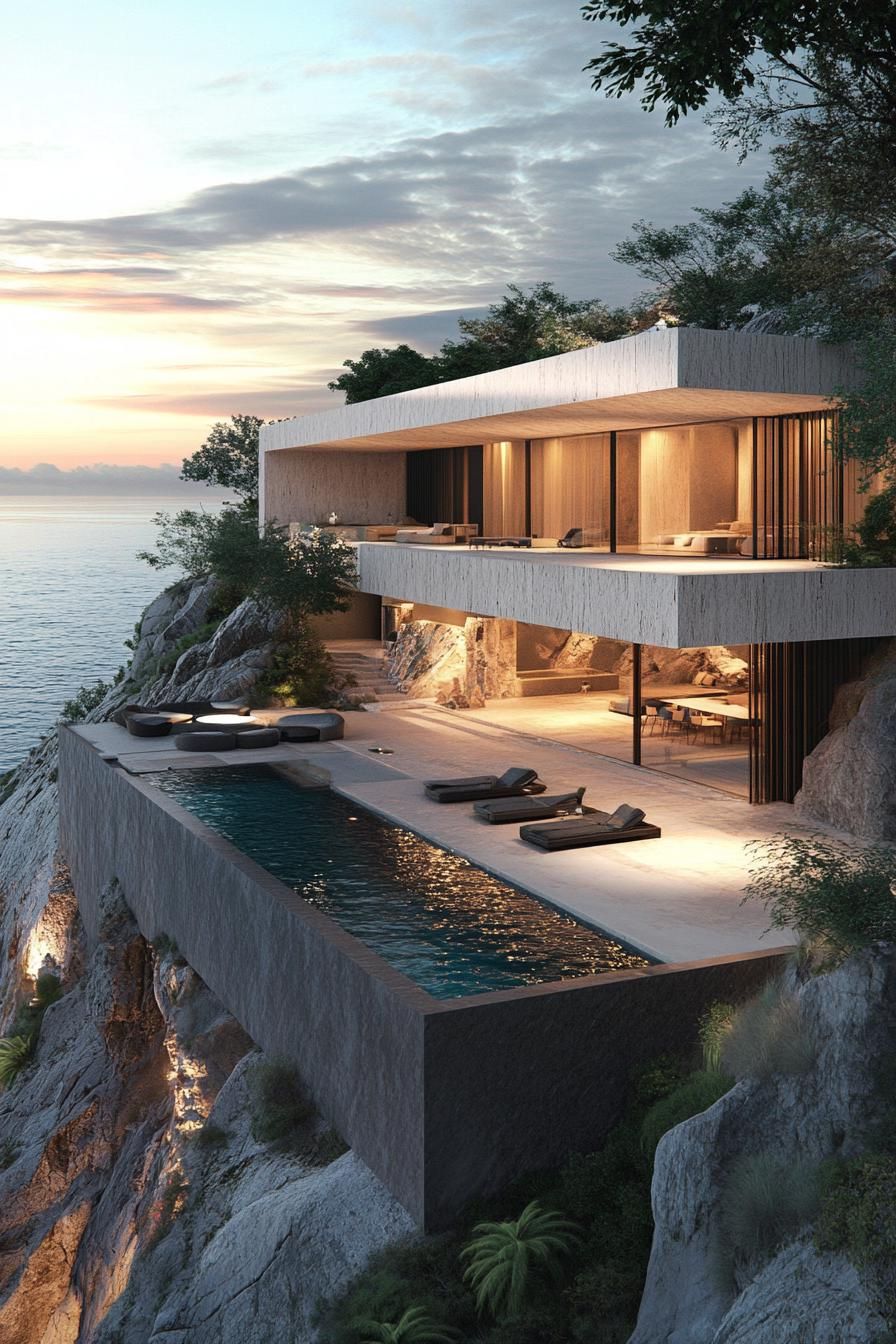 Cliffside Villa With Infinity Pool