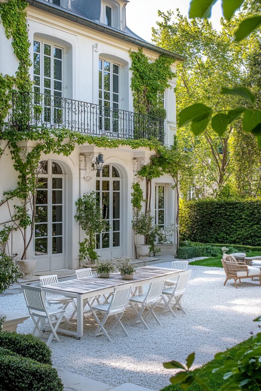 Elegant French Mansion With Ivy-Clad Charm