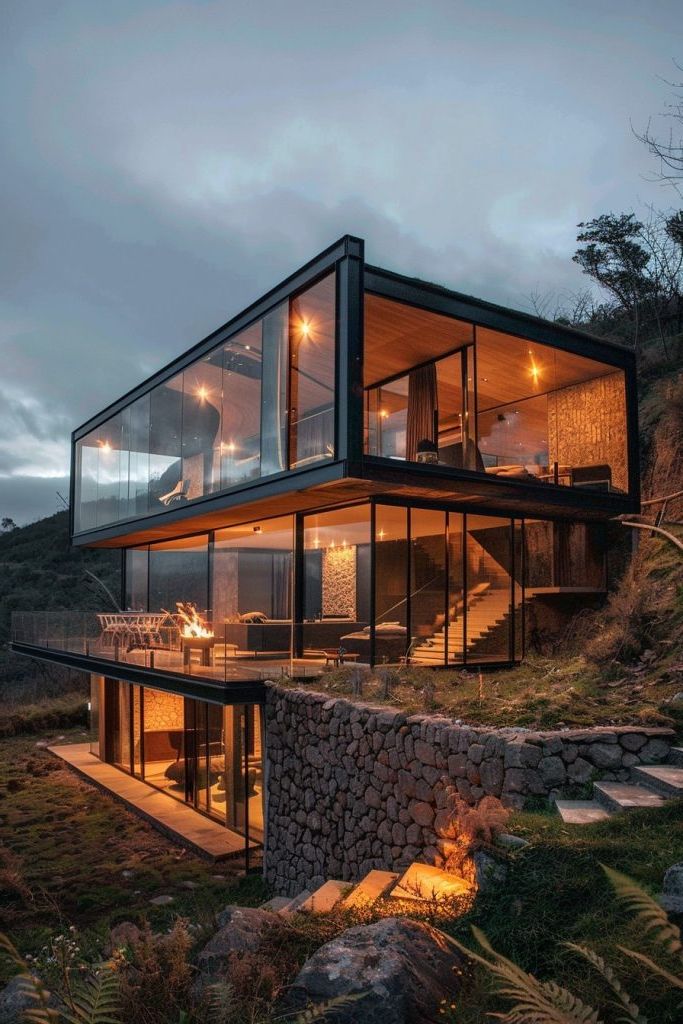 Glass-walled Façade