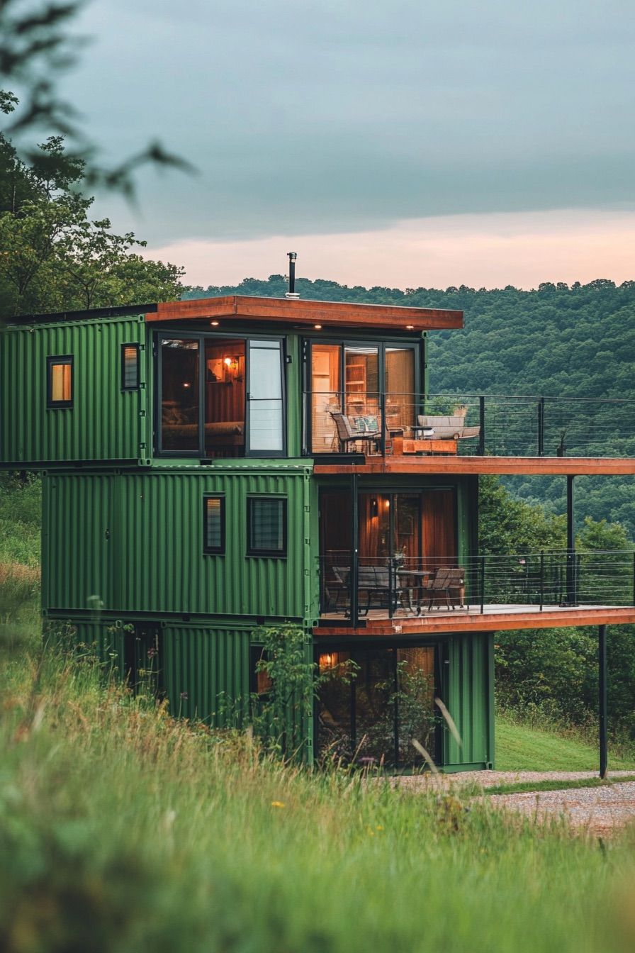 Multi-Level Stacked Cabins