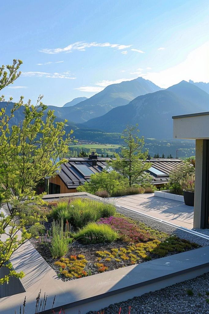 mountain home garden views