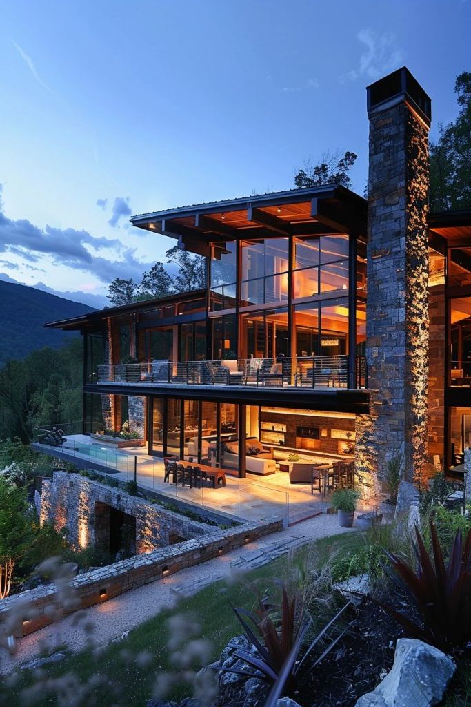 mountain patio views