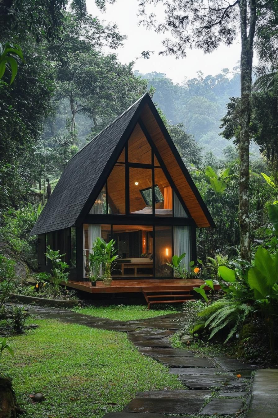 Log Cabin With Wraparound Porch