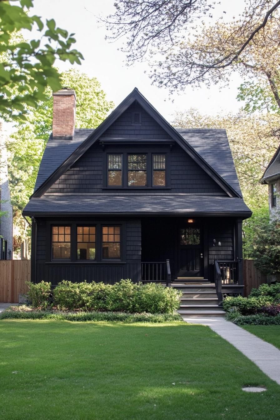 Cozy Charcoal Cottage Amidst Greenery