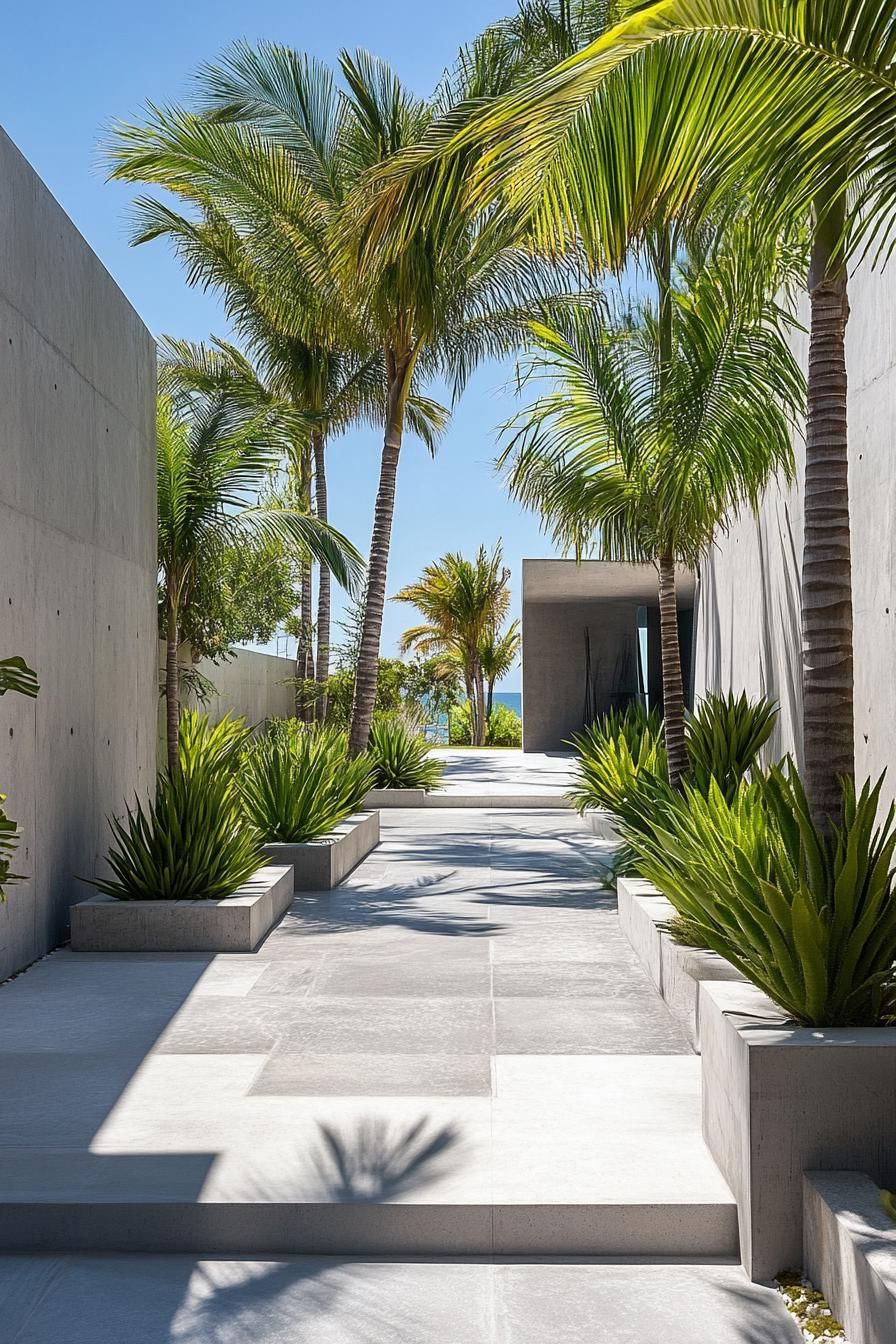Dreamy Tropical Villa Entrance