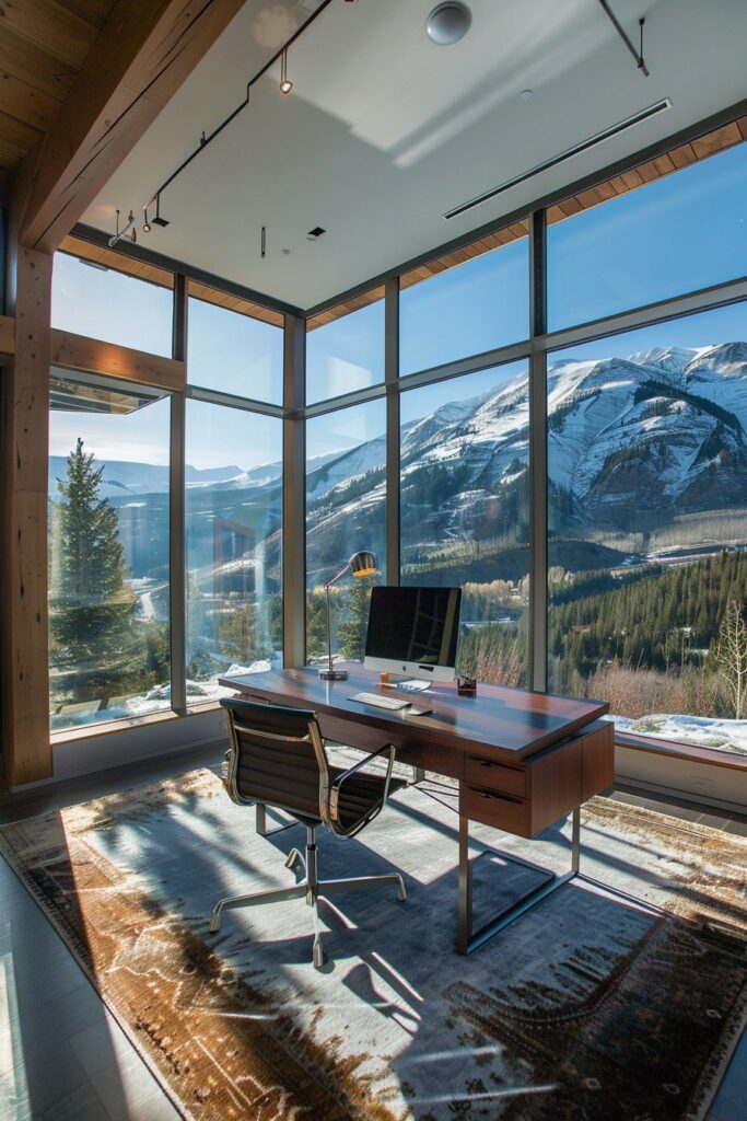 70 Stunning Home Offices with Mountain Views
