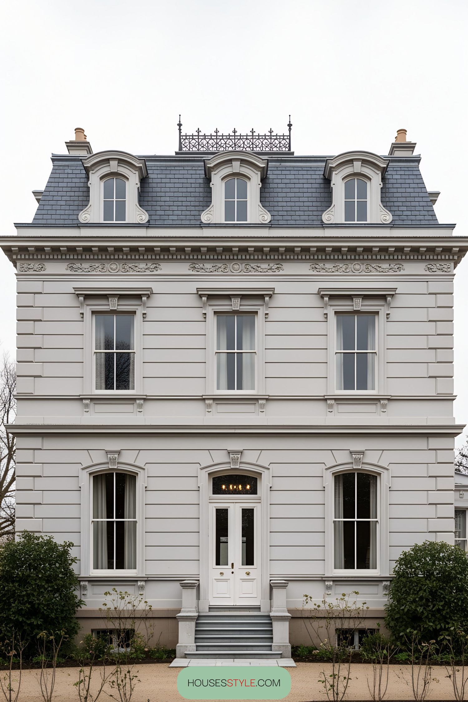 Elegant Victorian villa with classic decorative details