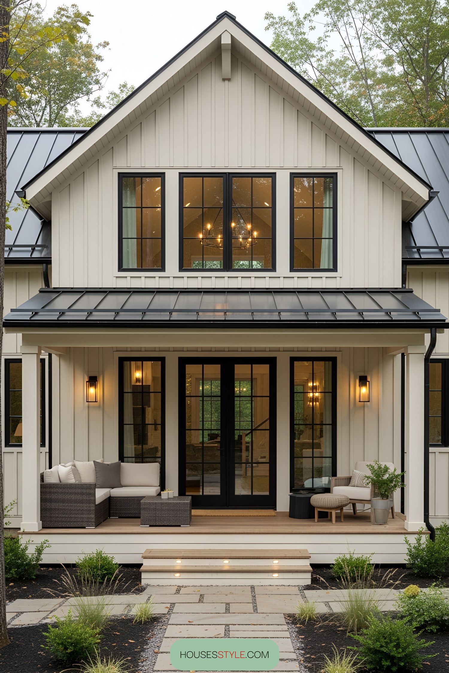 Cozy cottage with a welcoming front porch