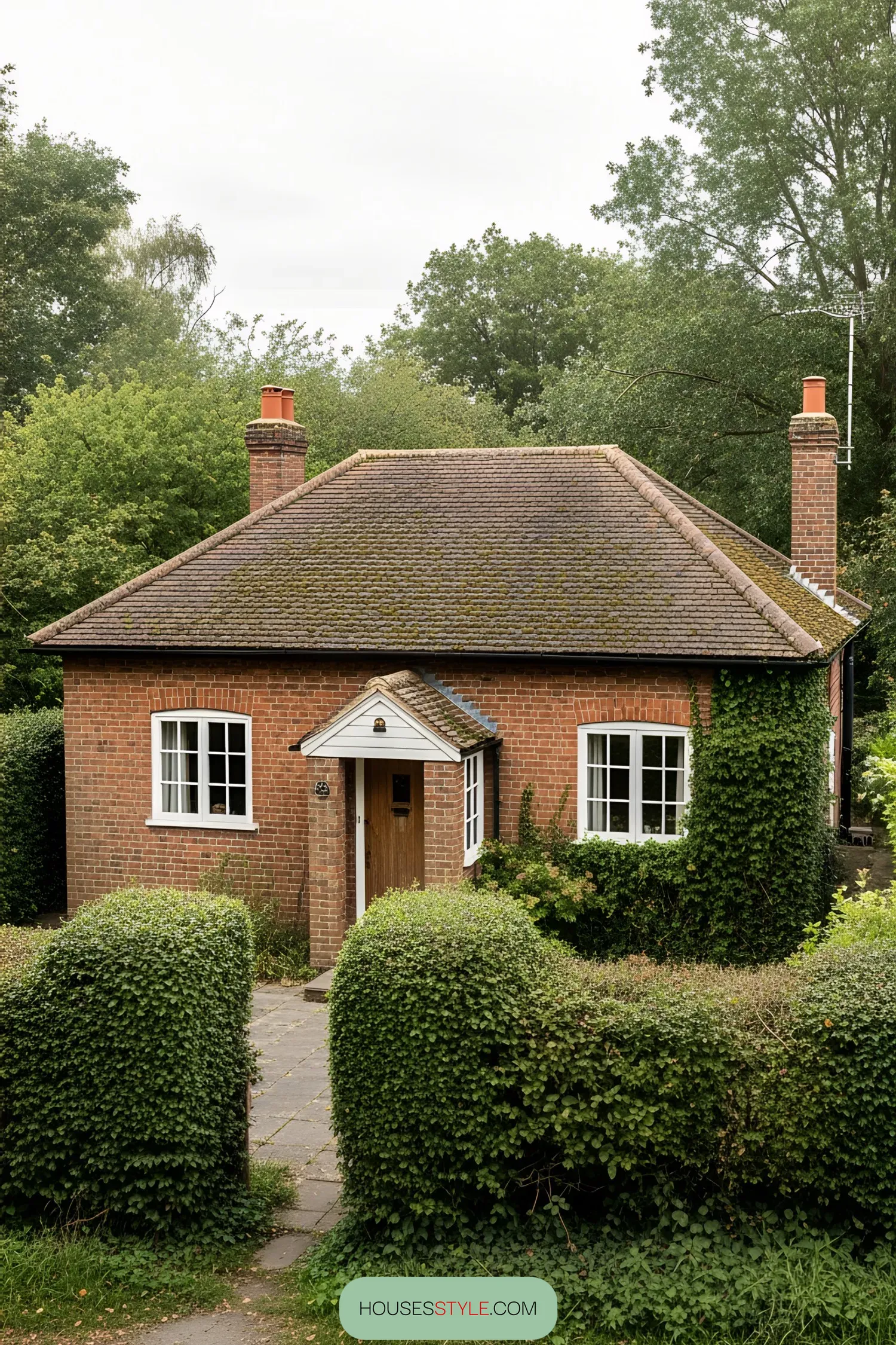Classic Brick Bungalow Nestled in Greenery