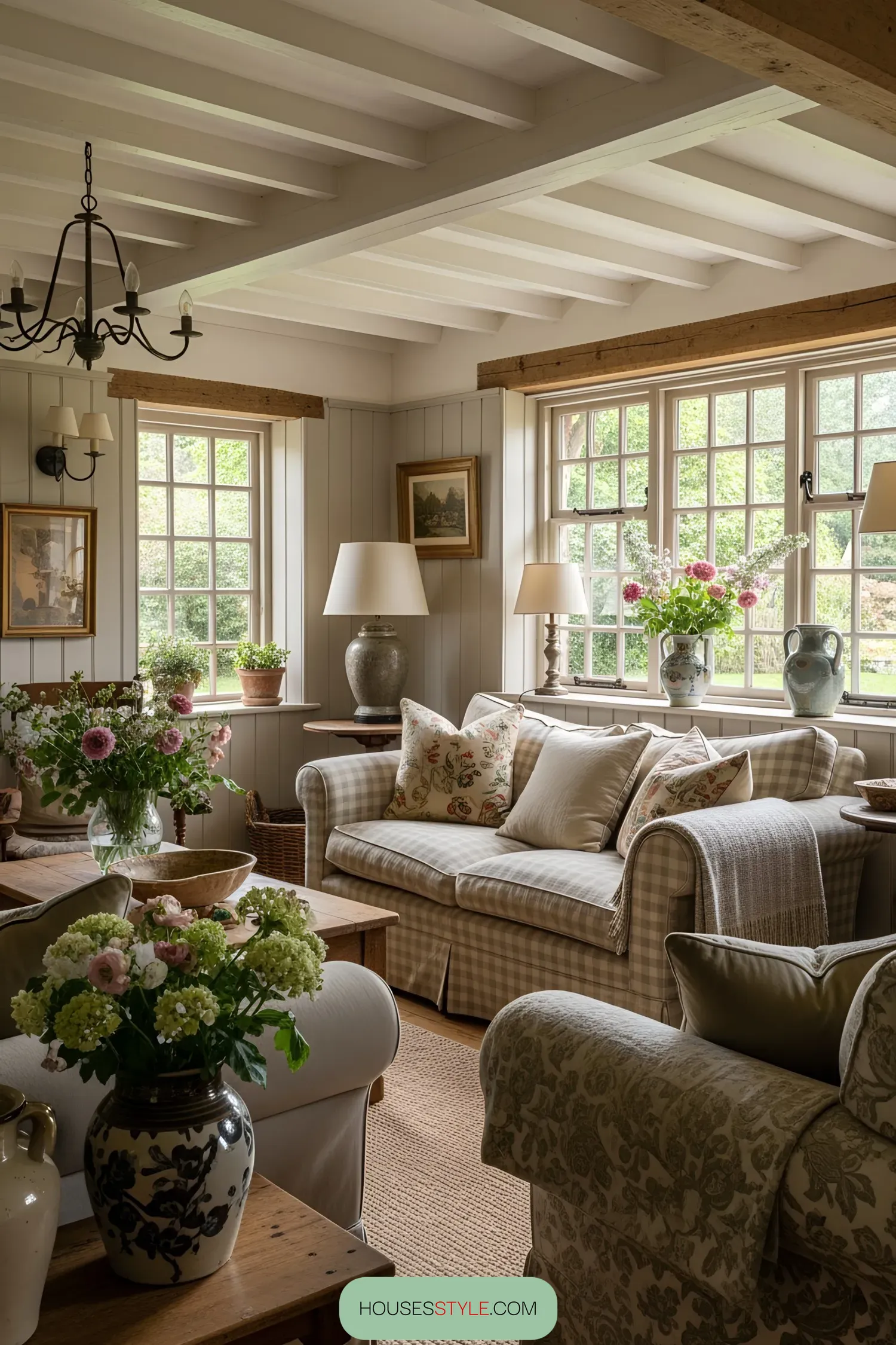Inviting living room with classic decor