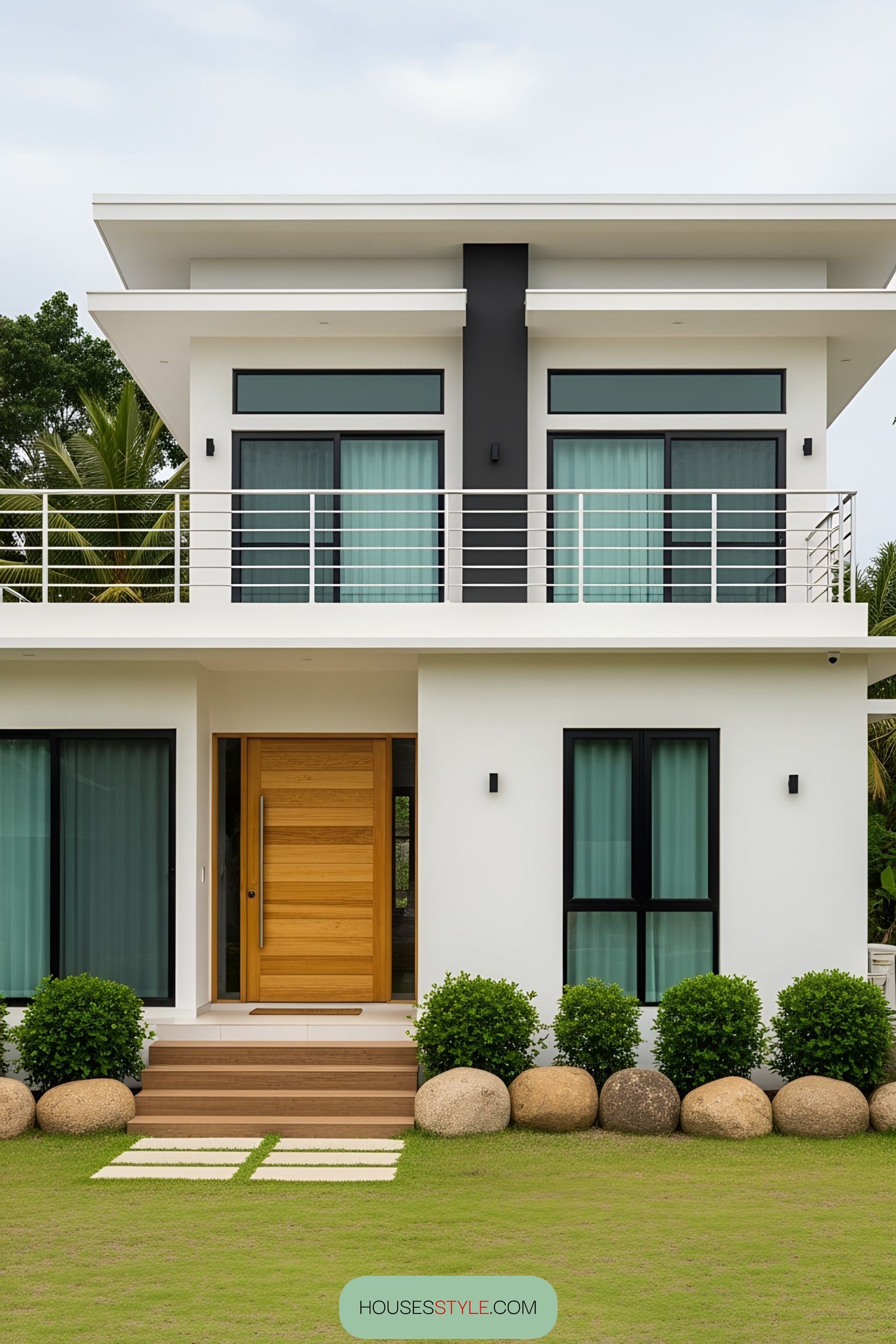 Modern bungalow with an inviting roof deck