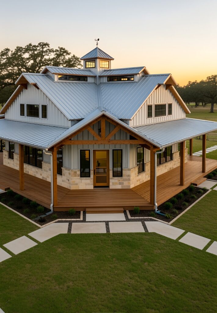 23 Stunning Barndominiums with Wraparound Porches!