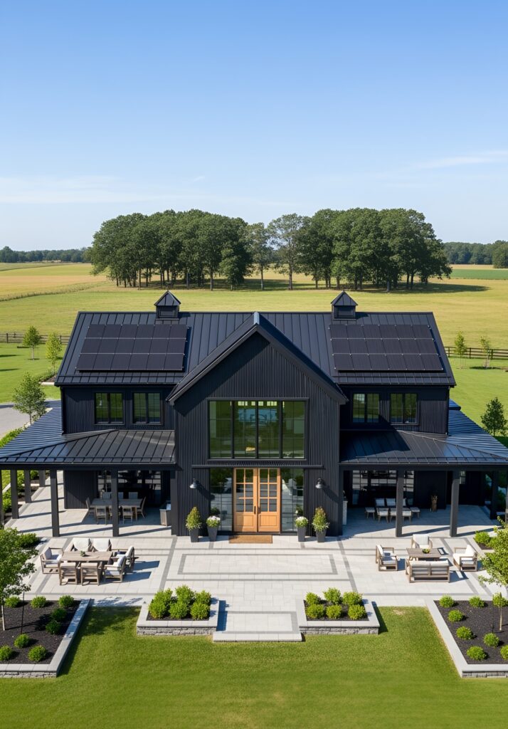 23 Extraordinary Black Pole Barn Houses