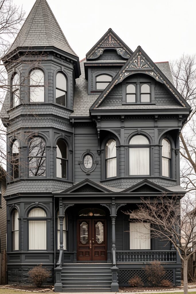 23 Black Victorian Houses to Inspire Your Pinterest Board