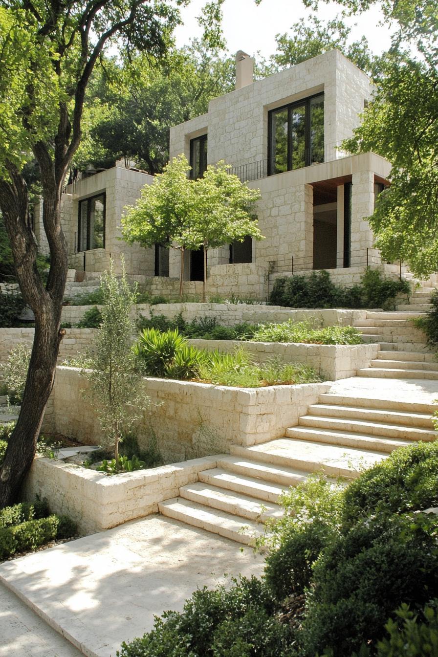 Chic Stone Fortress Wrapped in Greenery