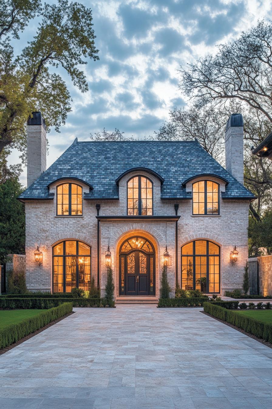Stone Facade with Elegant Details