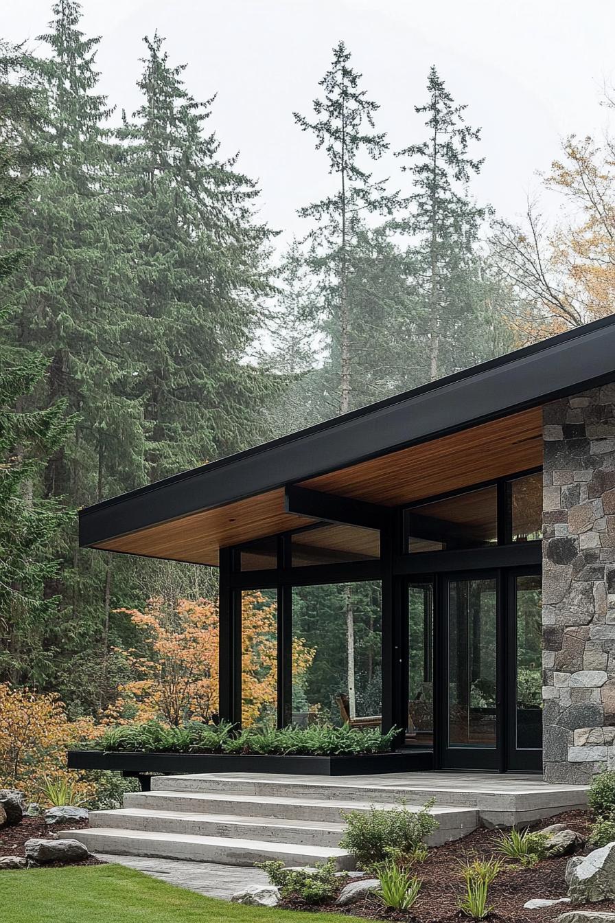 Modern Retreat in the Forest