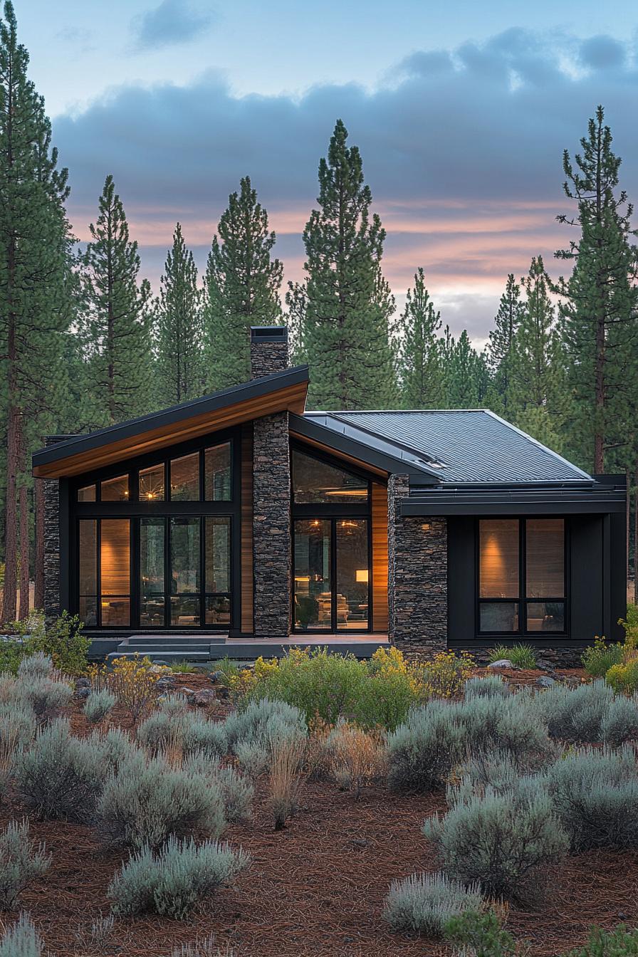 Rustic Modern Woodland Retreat