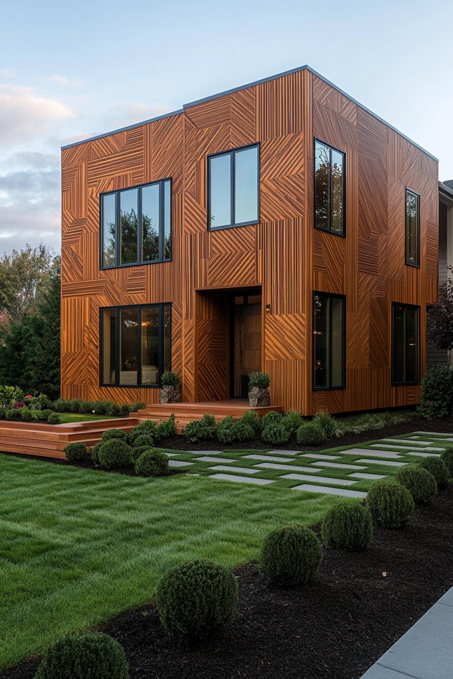 Wooden Wonderland with Geometric Flair