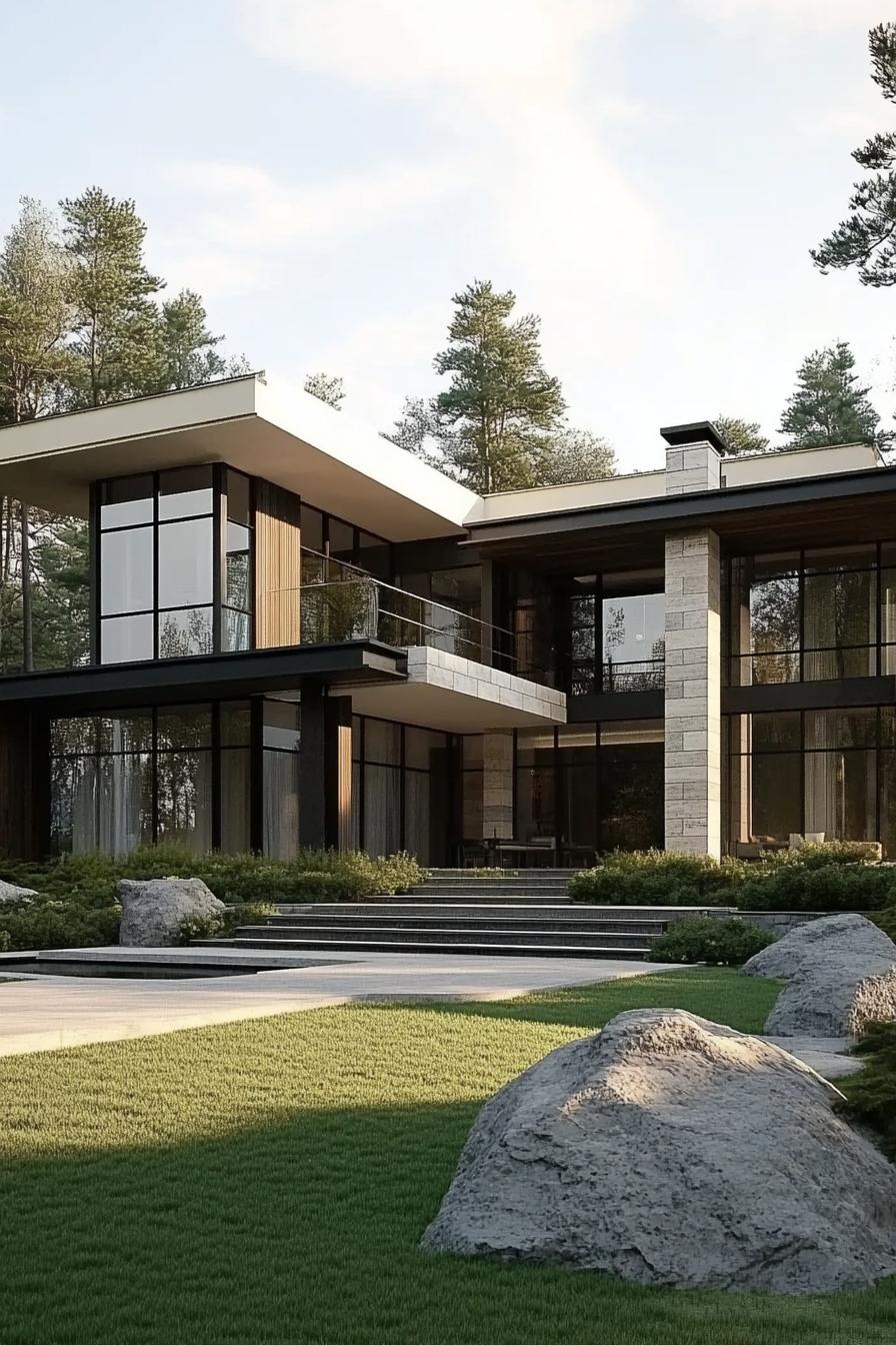 62 Modern Mansions With Jaw-Dropping Cutting-Edge Design 52 51) Glass and Stone Paradise Found