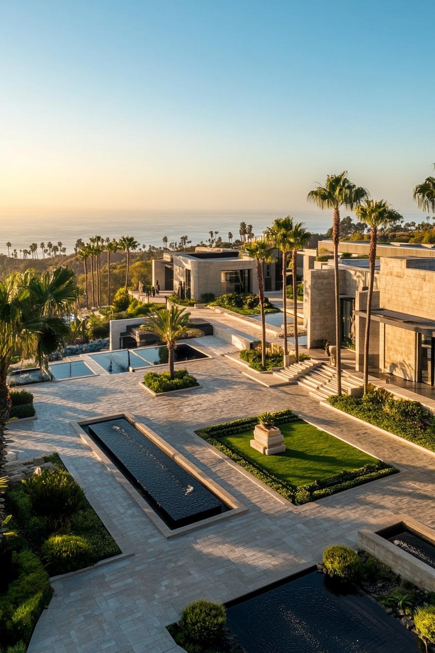 62 Modern Mansions With Jaw-Dropping Cutting-Edge Design 44 43) Seaside Mansion Ringed by Palms