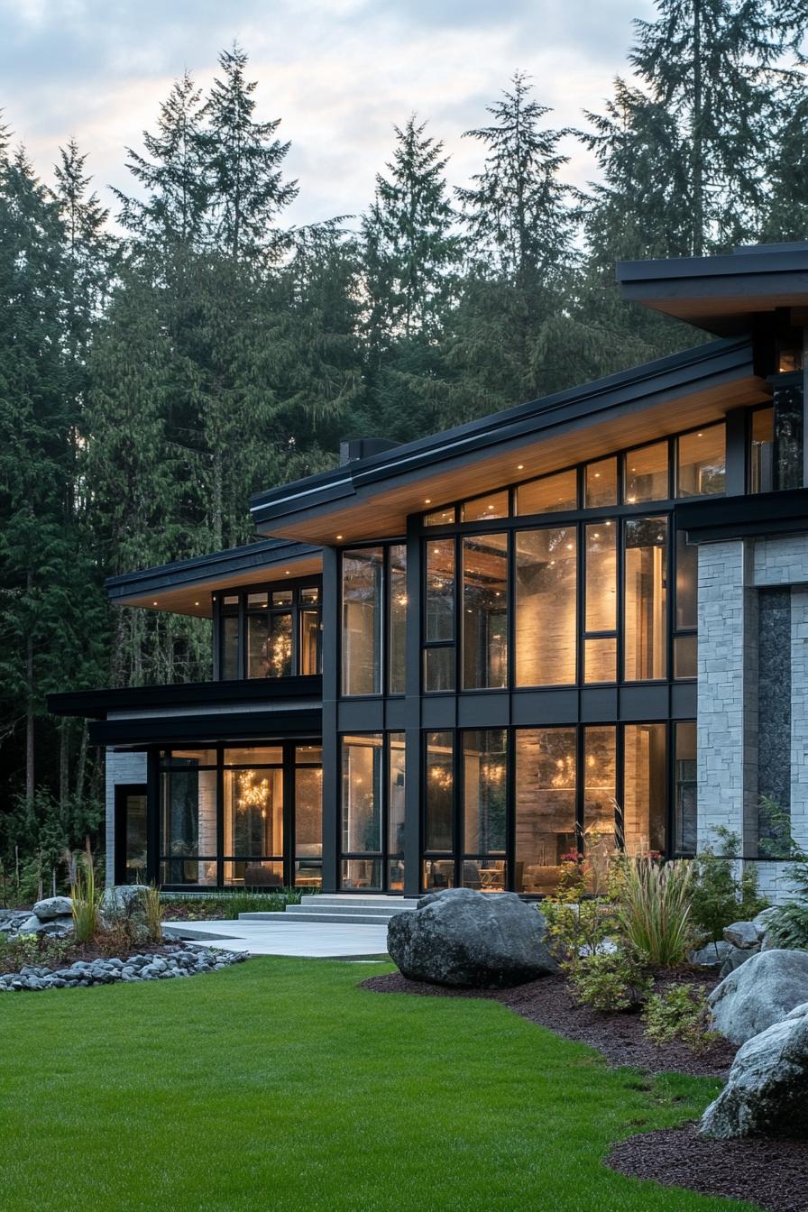 62 Modern Mansions With Jaw-Dropping Cutting-Edge Design 32 31) Glass Haven Set in the Woods