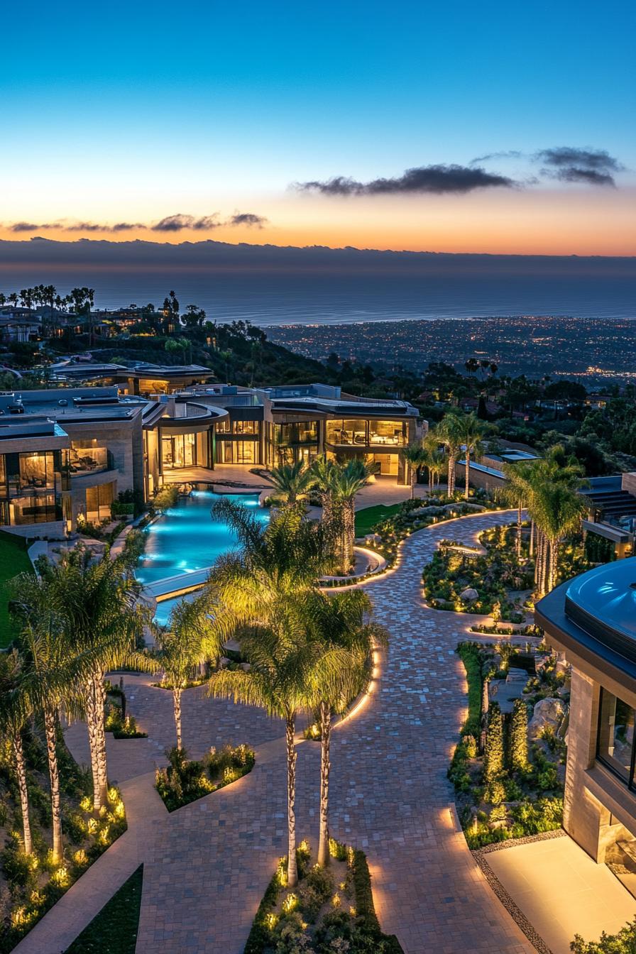 62 Modern Mansions With Jaw-Dropping Cutting-Edge Design 55 54) Twilight Bliss at a Luxury Mansion