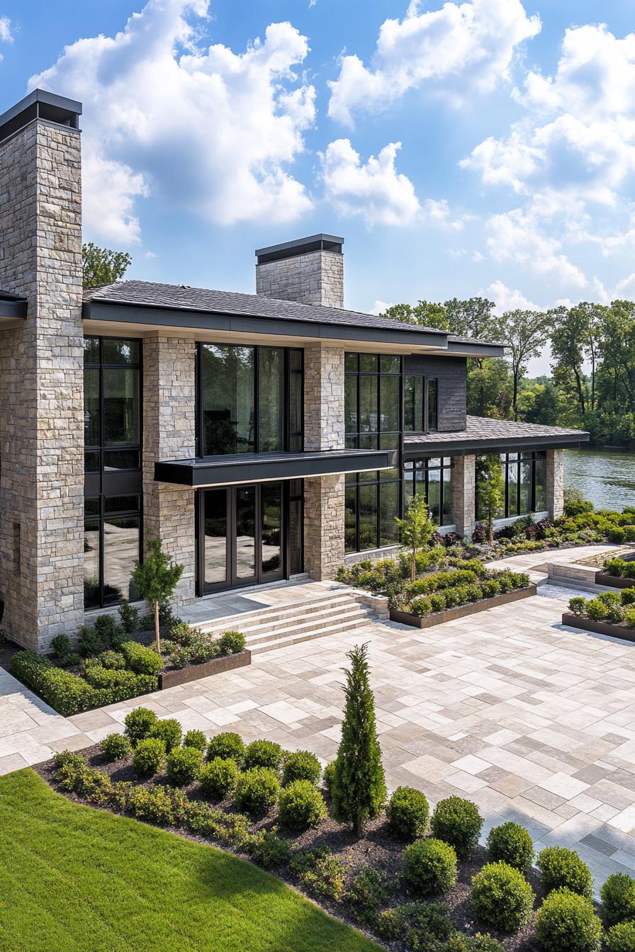 62 Modern Mansions With Jaw-Dropping Cutting-Edge Design 63 62) Modern Mansion With River Views
