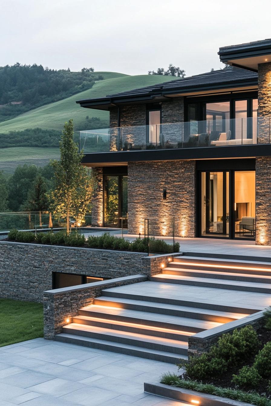 62 Modern Mansions With Jaw-Dropping Cutting-Edge Design 7 6) Hillside Retreat, Modern and Serene