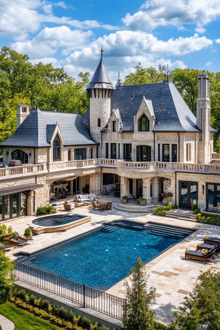 62 Modern Mansions With Jaw-Dropping Cutting-Edge Design 22 21) Grandiose Mansion, Castle Charm