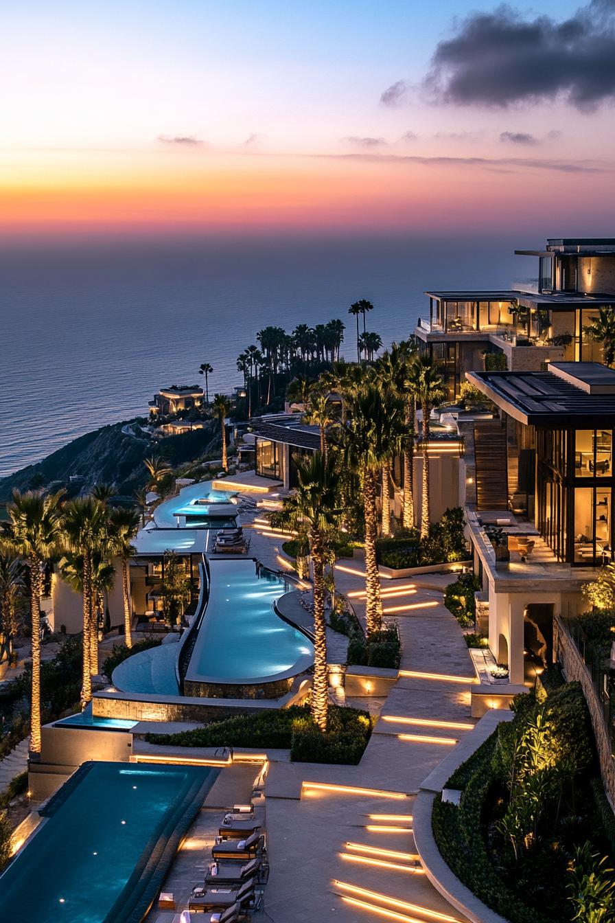 62 Modern Mansions With Jaw-Dropping Cutting-Edge Design 56 55) Cliffside Oasis With Infinity Pools