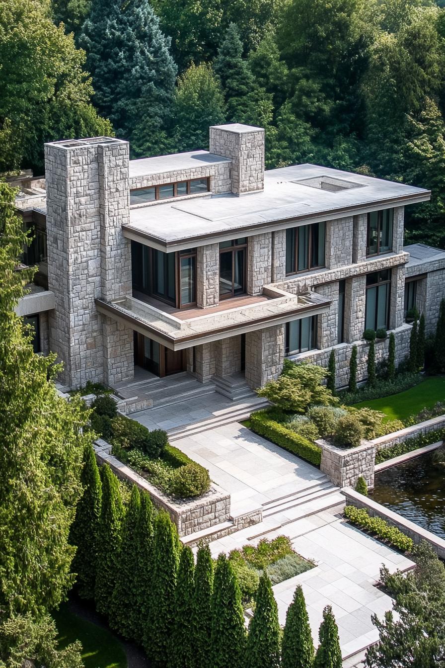 62 Modern Mansions With Jaw-Dropping Cutting-Edge Design 60 59) Modern Mansion Set in Lush Greenery