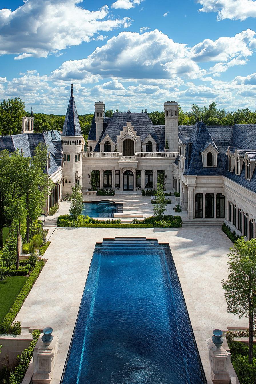 62 Modern Mansions With Jaw-Dropping Cutting-Edge Design 23 22) Blissful Modern Chateau