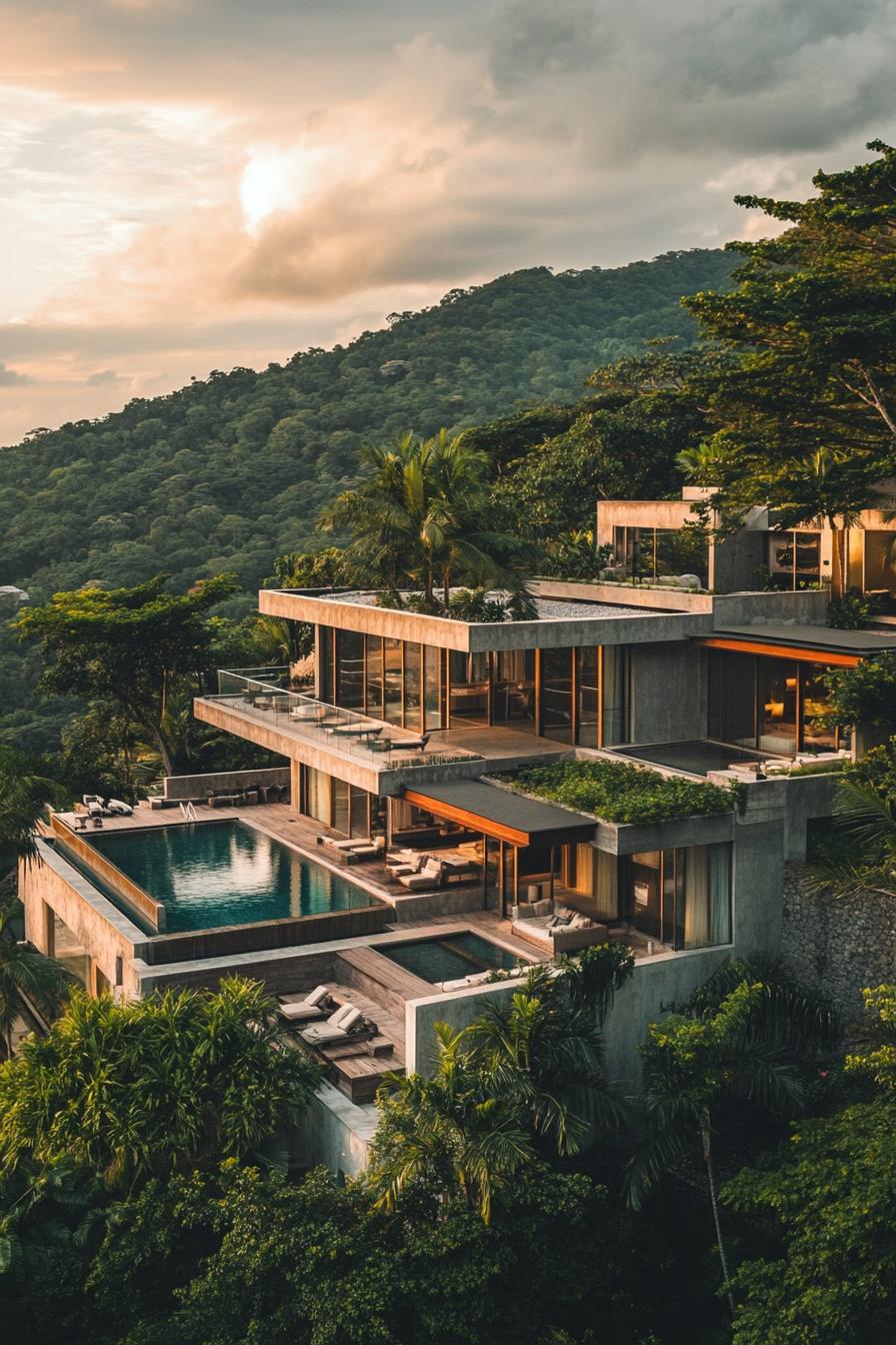 62 Modern Mansions With Jaw-Dropping Cutting-Edge Design 37 36) Hillside Delight Done Luxuriously