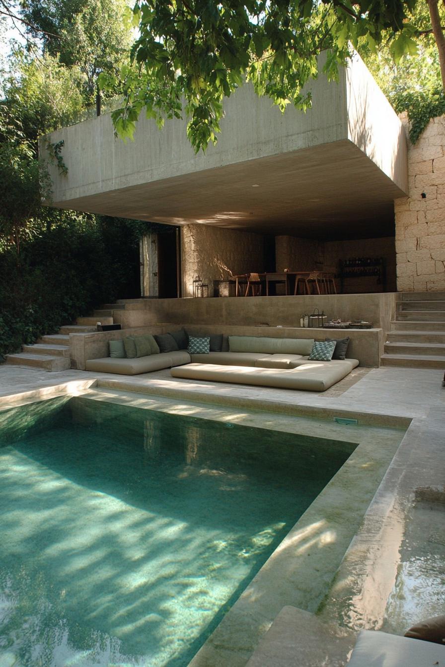 70 Modern House Pool Ideas Worth Jumping Right Into 25 Swimming Pool With Submerged Seating