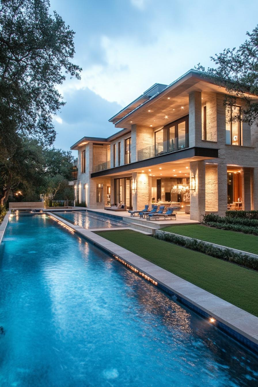 70 Modern House Pool Ideas Worth Jumping Right Into 21 Lap Pool With Saltwater System