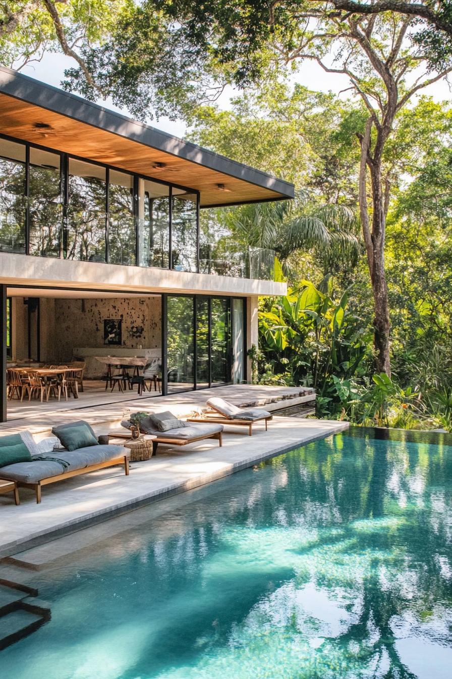 70 Modern House Pool Ideas Worth Jumping Right Into 30 Pool Built on Biophilic Design - photo 3
