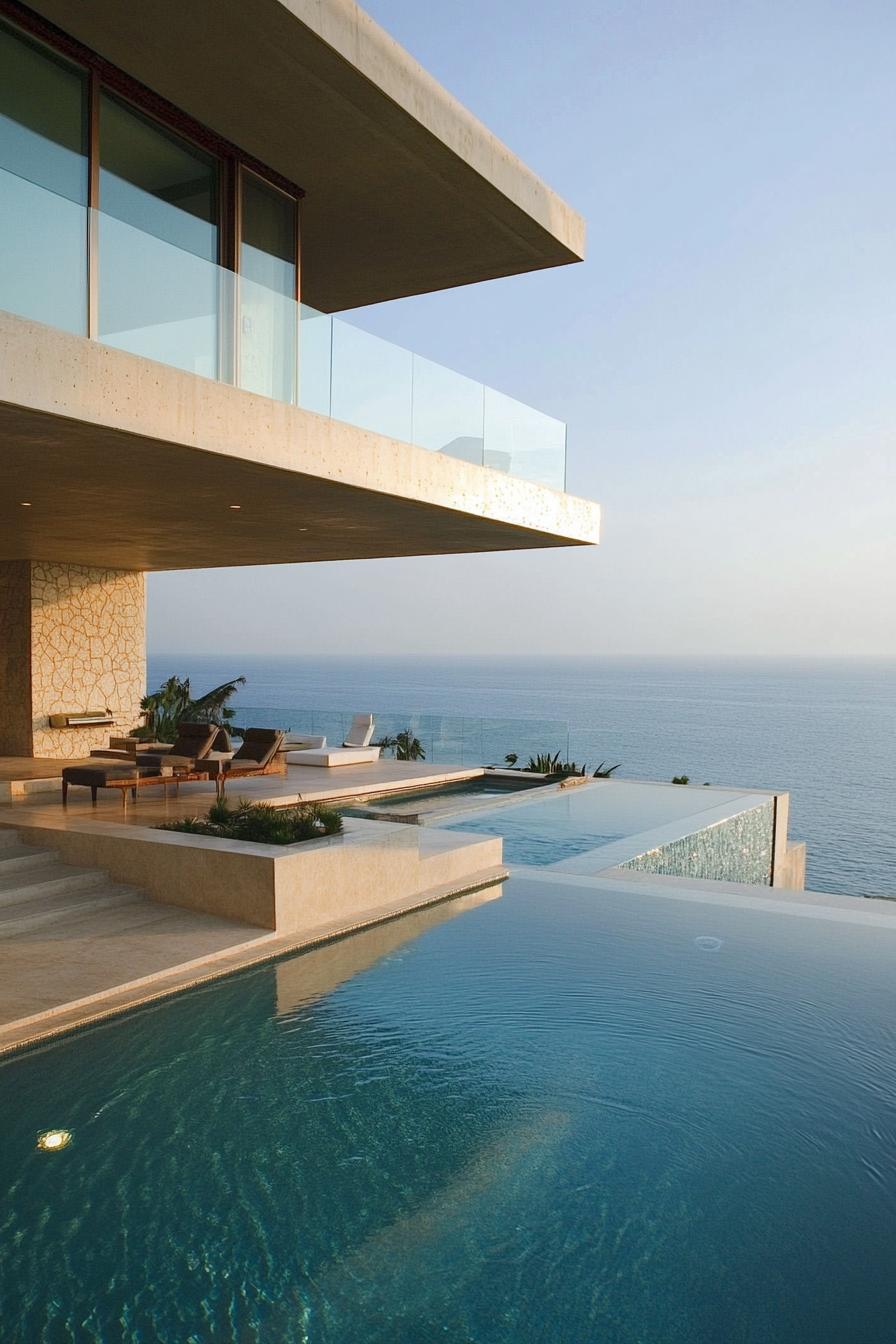 70 Modern House Pool Ideas Worth Jumping Right Into 20 LED-lit Pool With Geometric Lines - photo 4