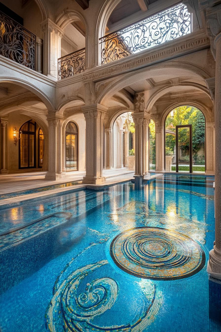 70 Modern House Pool Ideas Worth Jumping Right Into 32 Pool Floor With Custom Mosaic