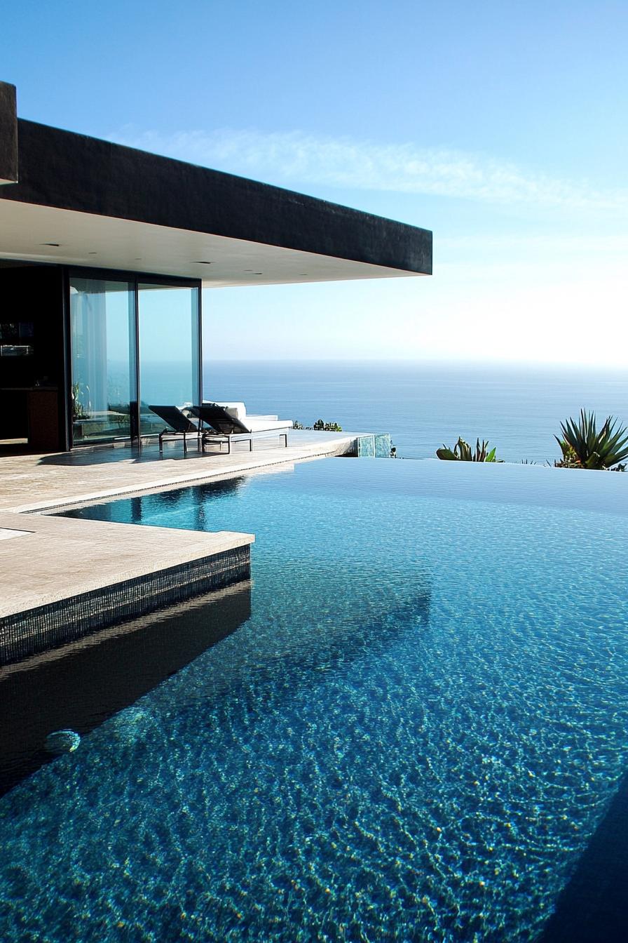 70 Modern House Pool Ideas Worth Jumping Right Into 19 LED-lit Pool With Geometric Lines - photo 3